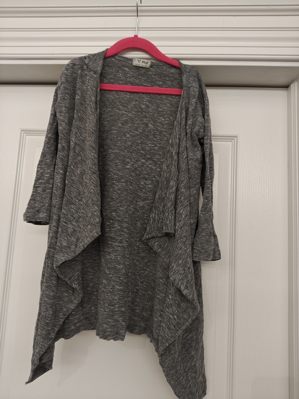 Next Gray Open-Front Waterfall Cardigan